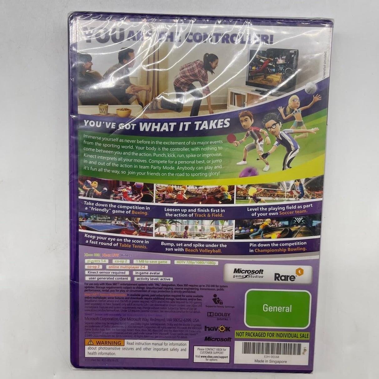 Kinect Sports Xbox 360 Game Brand New SEALED