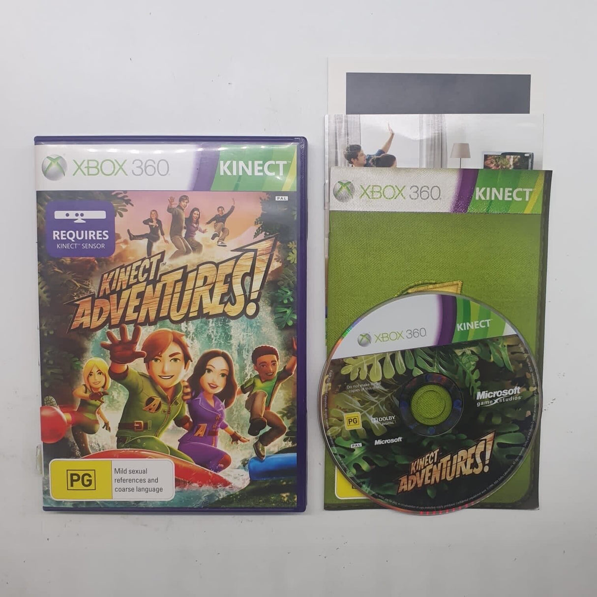Kinect Adventures Xbox 360 Game + Manual PAL