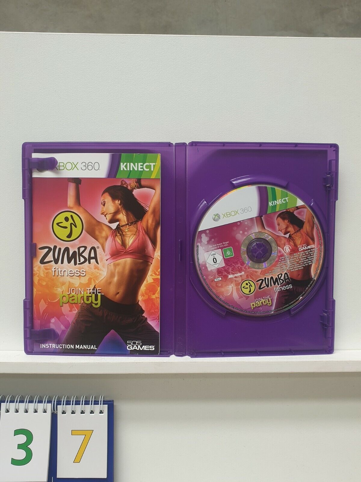 Zumba Fitness Xbox 360 game + Manual PAL