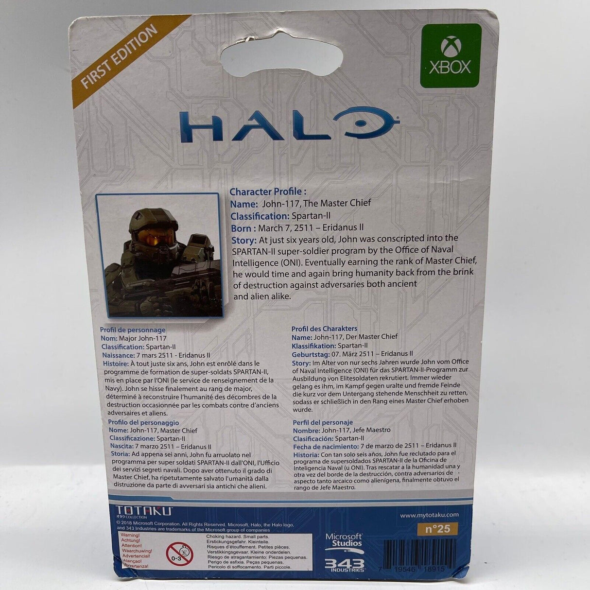 Halo Master Chief Action Figure No. #25 Totaku