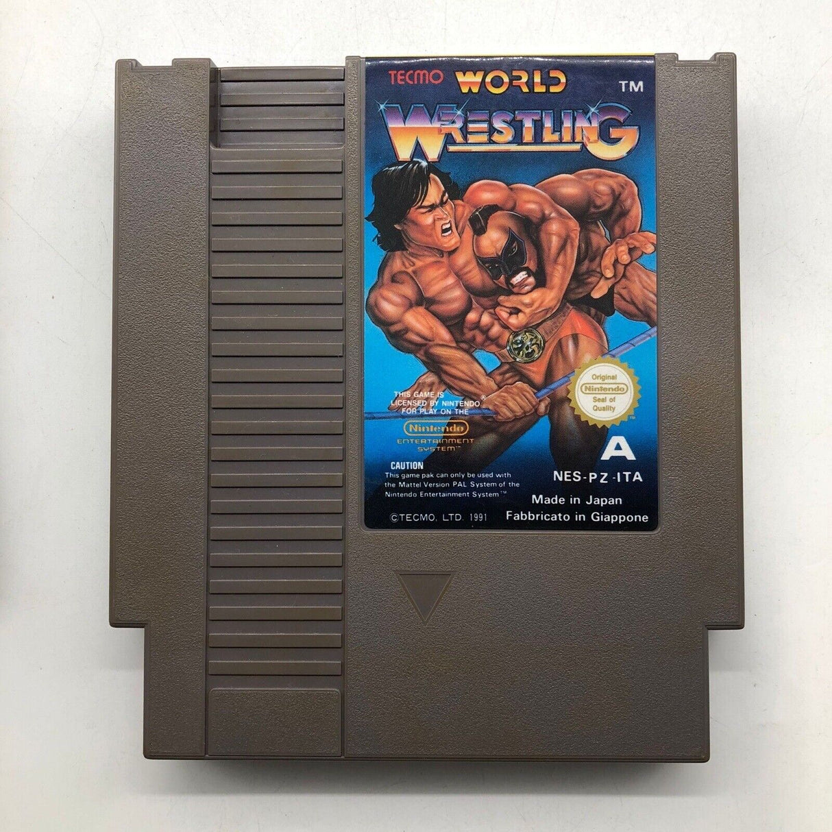 Tecmo World Wrestling Nintendo NES Game Boxed