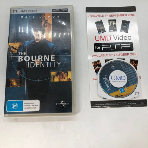 The Bourne Identity Matt Damon PSP Playstation Portable UMD Video Movie