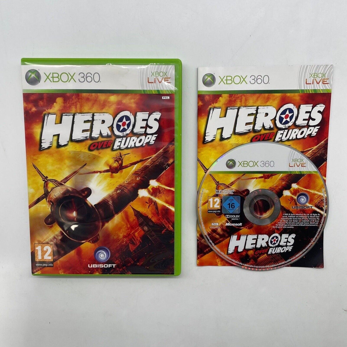 Heros Over Europe Xbox 360 Game + Manual PAL