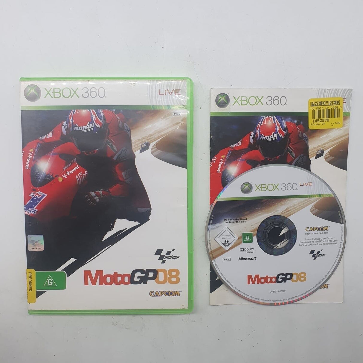 Moto GP 08 Xbox 360 Game + Manual PAL