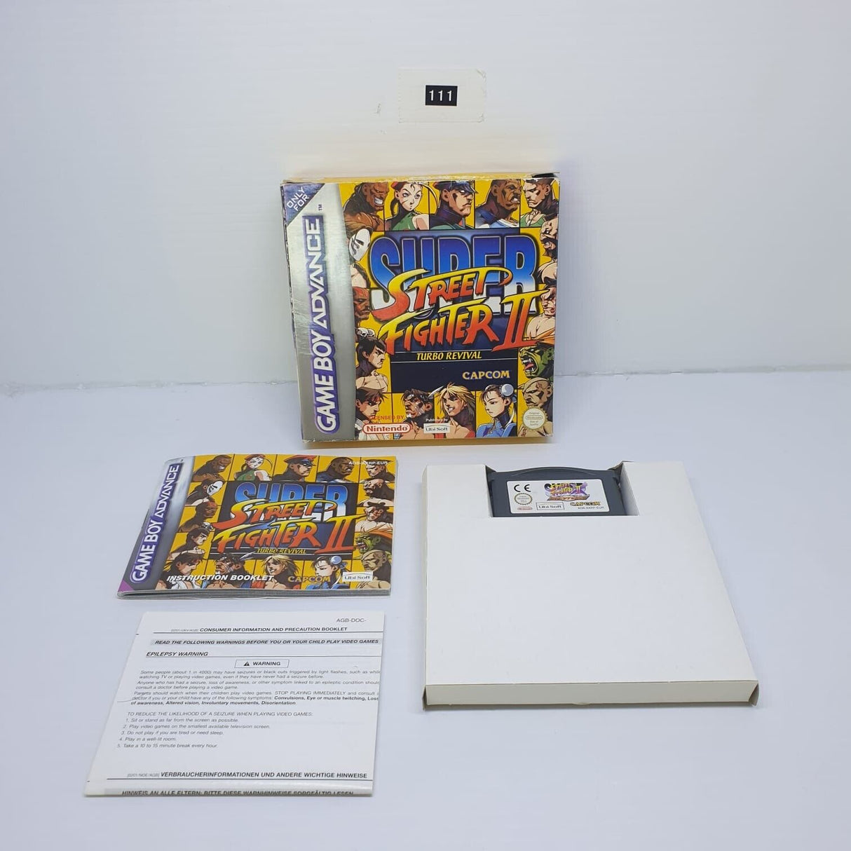 Super Street Fighter 2 turbo revival Gameboy Advance game Boxed Complete