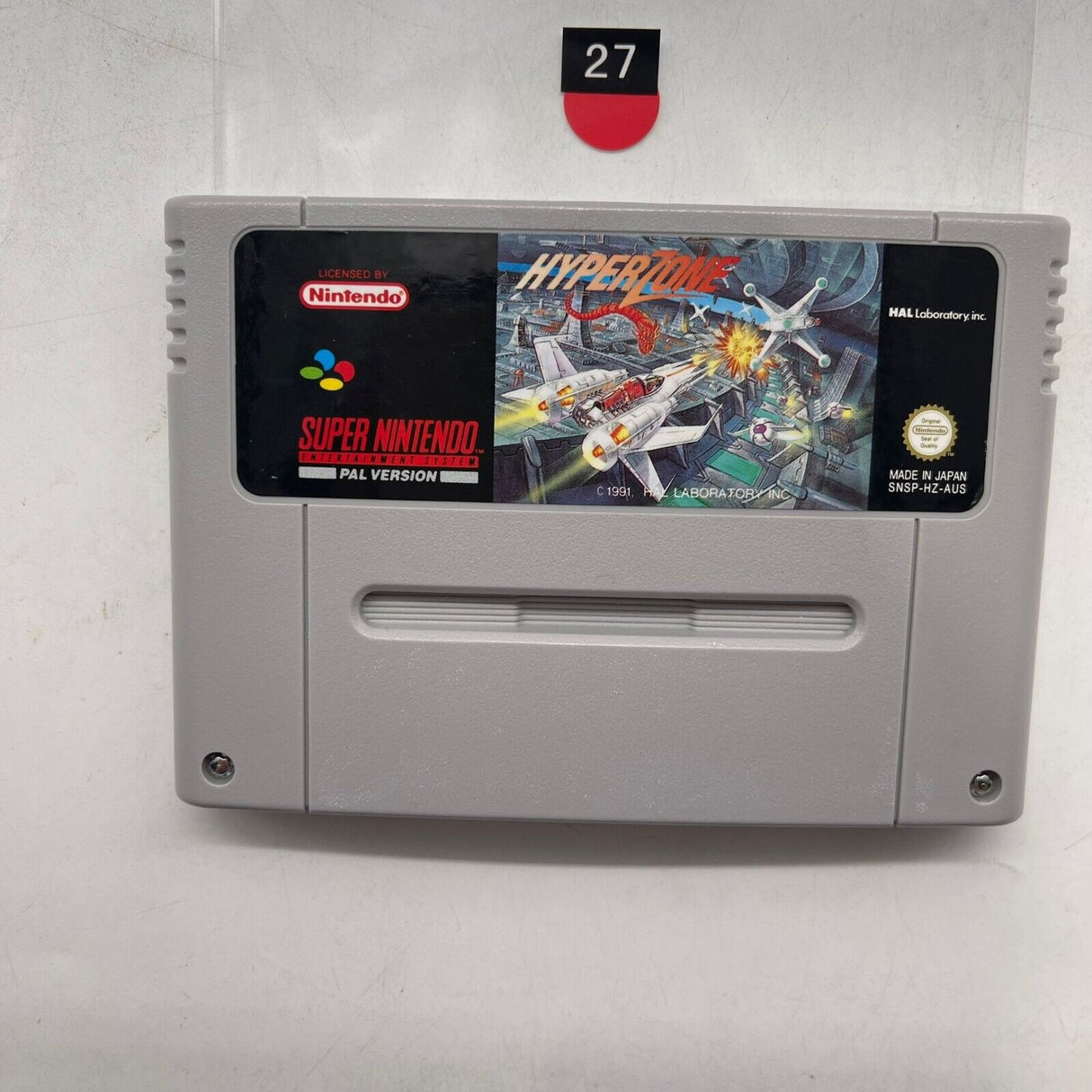 Hyper Zone Super Nintendo SNES Game PAL