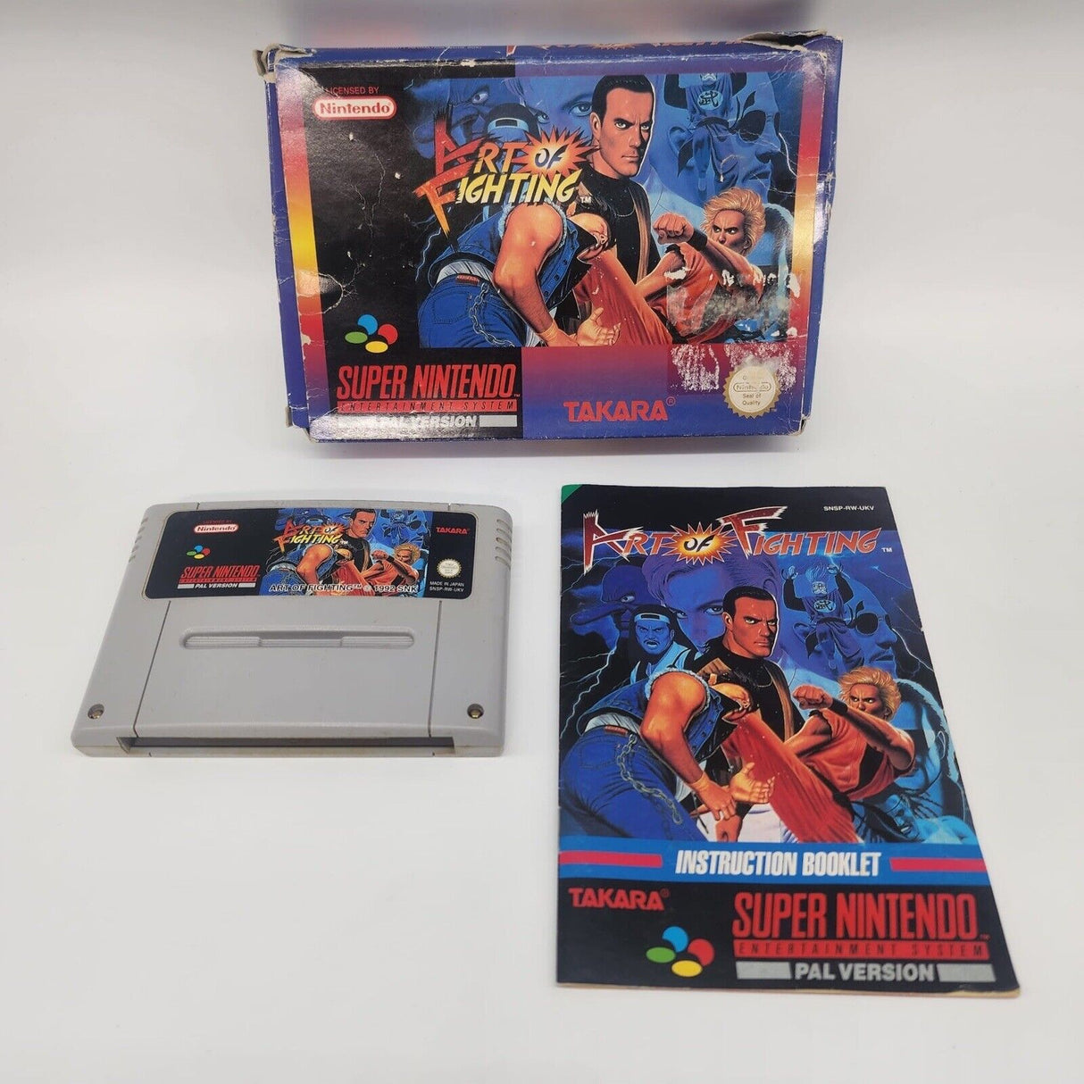 Art Of Fighting Super Nintendo SNES Game Boxed + Manual PAL