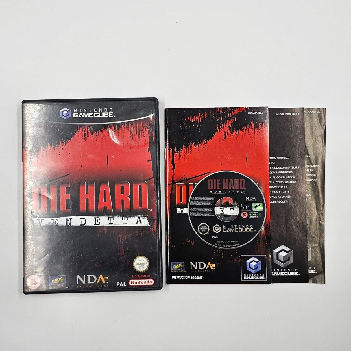 Die Hard Vendetta Nintendo Gamecube Game + Manual PAL
