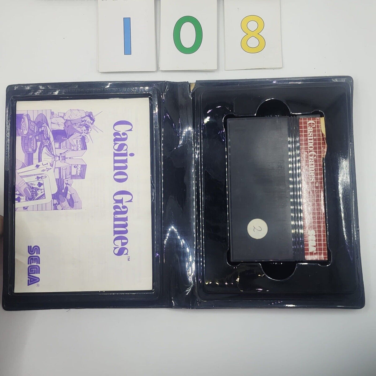 Casino Games Sega Master System Game + Manual PAL