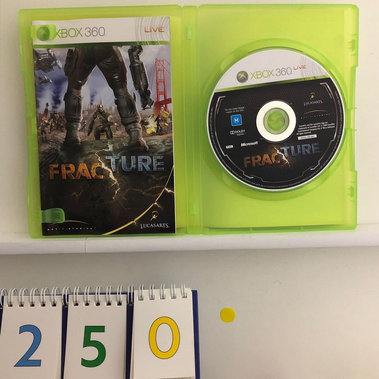Fracture Xbox 360 Game + Manual PAL