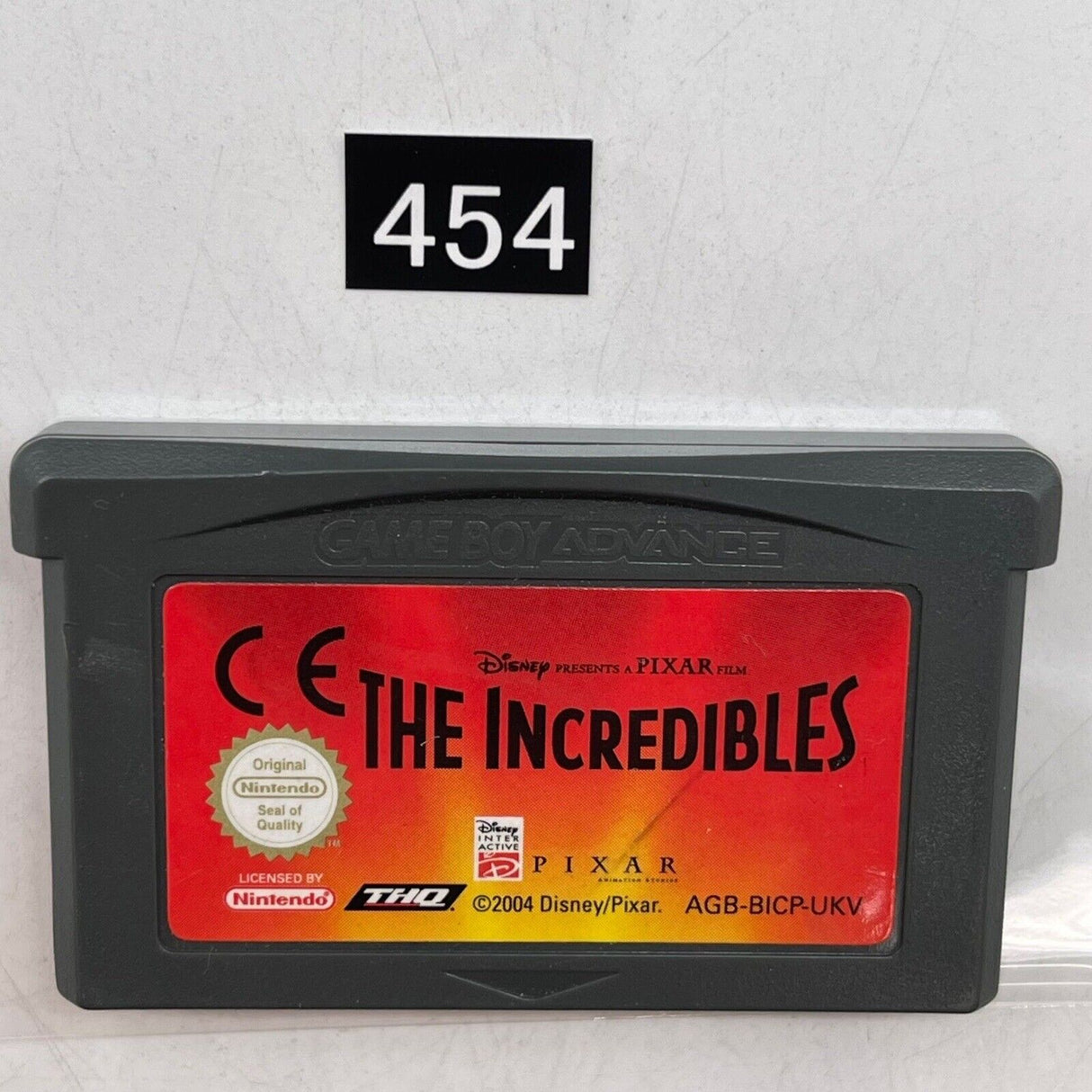 The Incredibles Nintendo Gameboy Advance GBA Game Cartridge