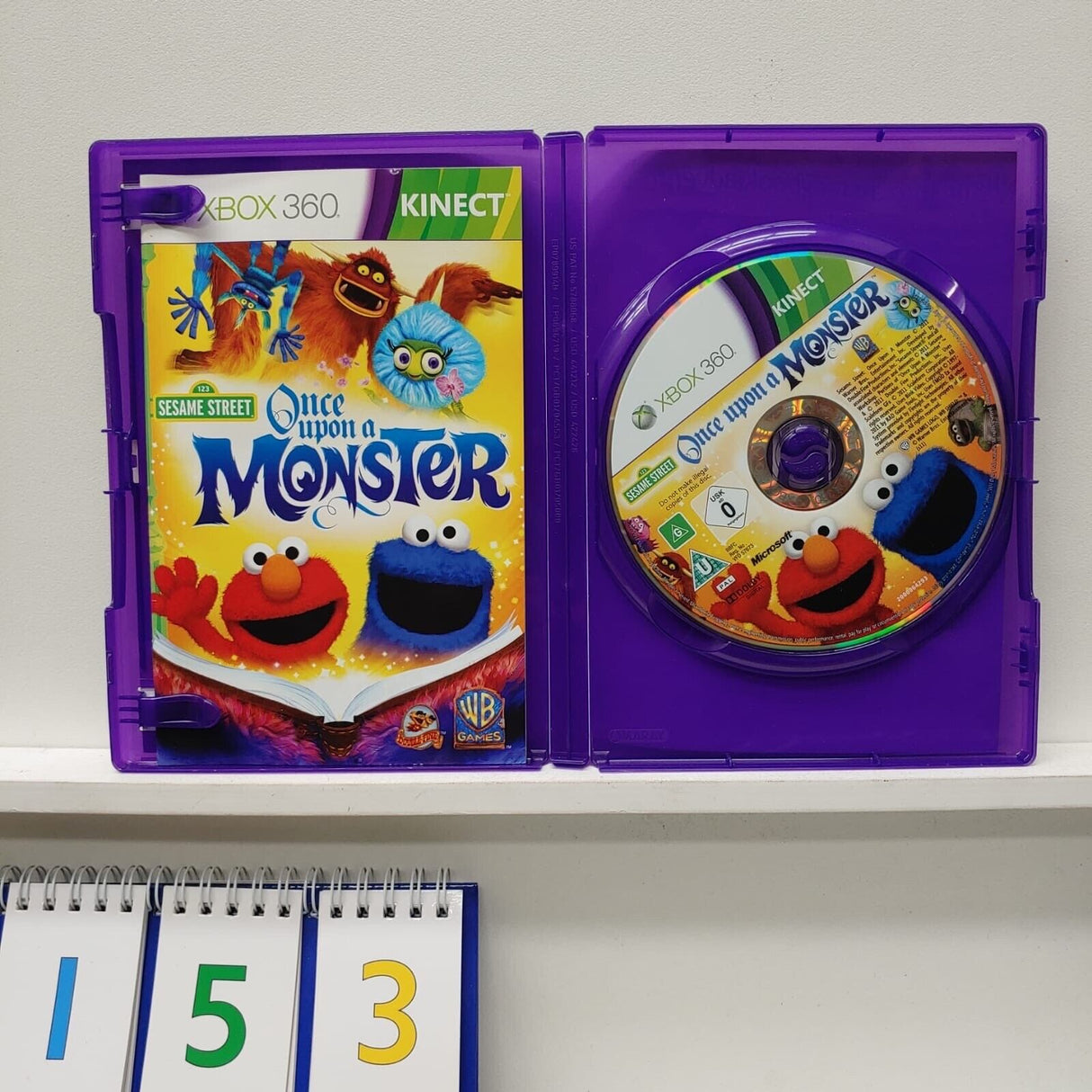 Sesame Street Once Upon a Monster Xbox 360 game + manual PAL