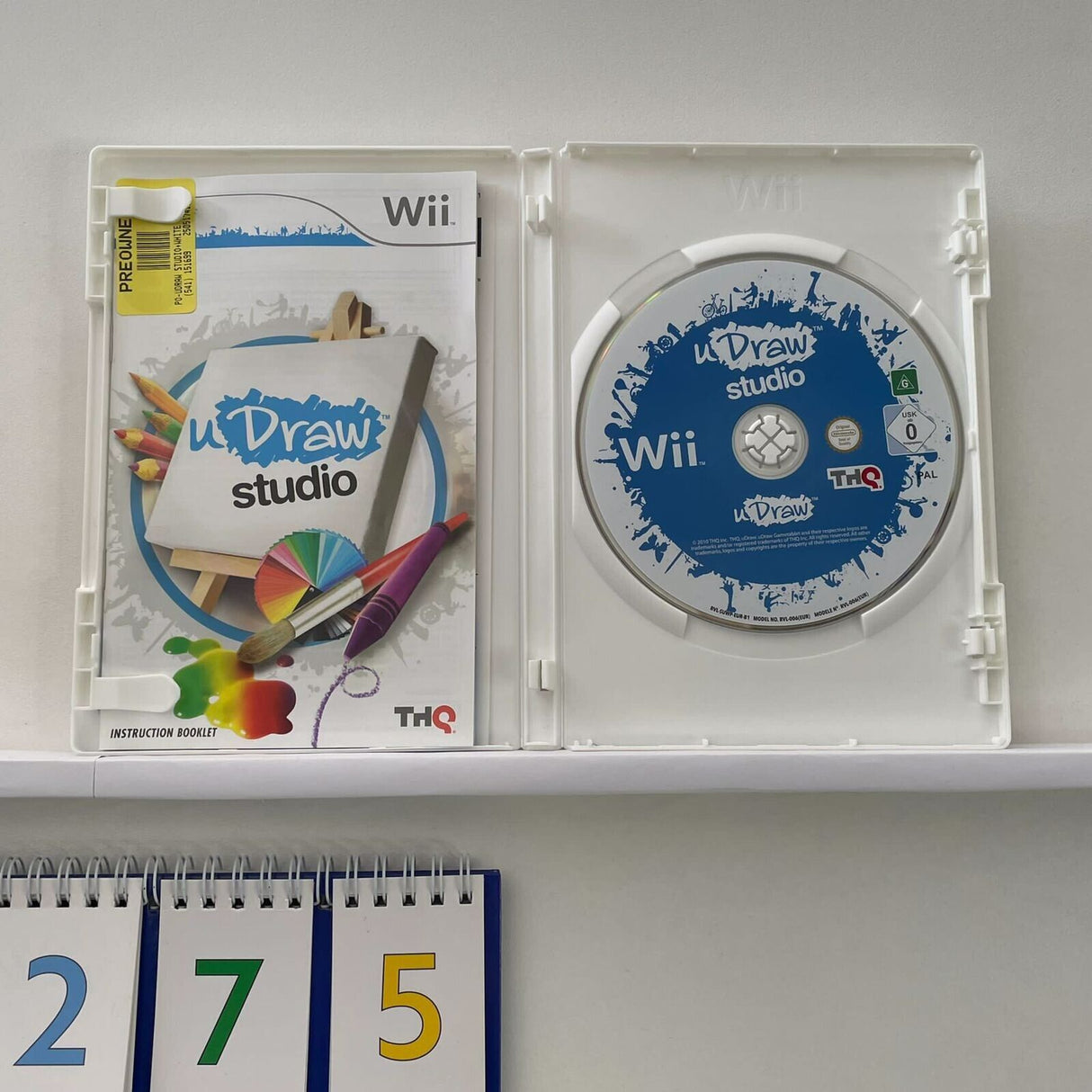 U Draw Studio Nintendo Wii Game + Manual PAL