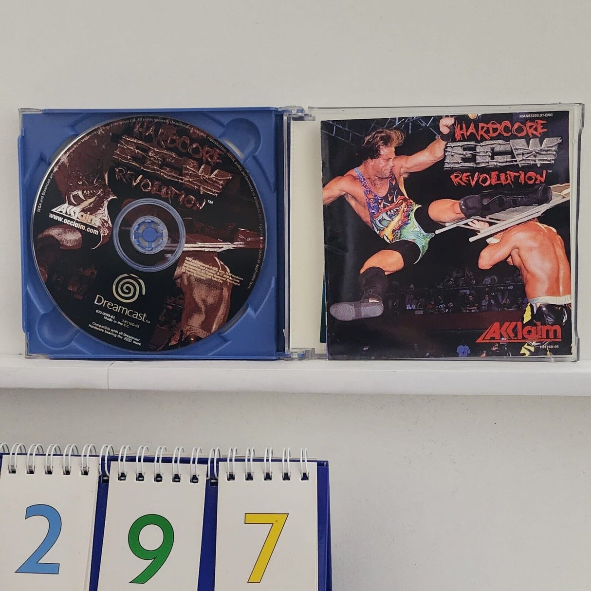 ECW Hardcore Revolution Sega Dreamcast Game + Manual PAL