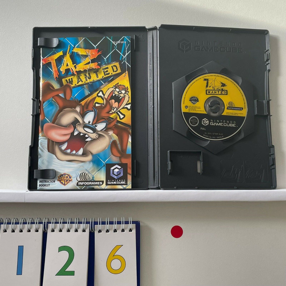Taz Wanted Nintendo Gamecube game + Manual PAL
