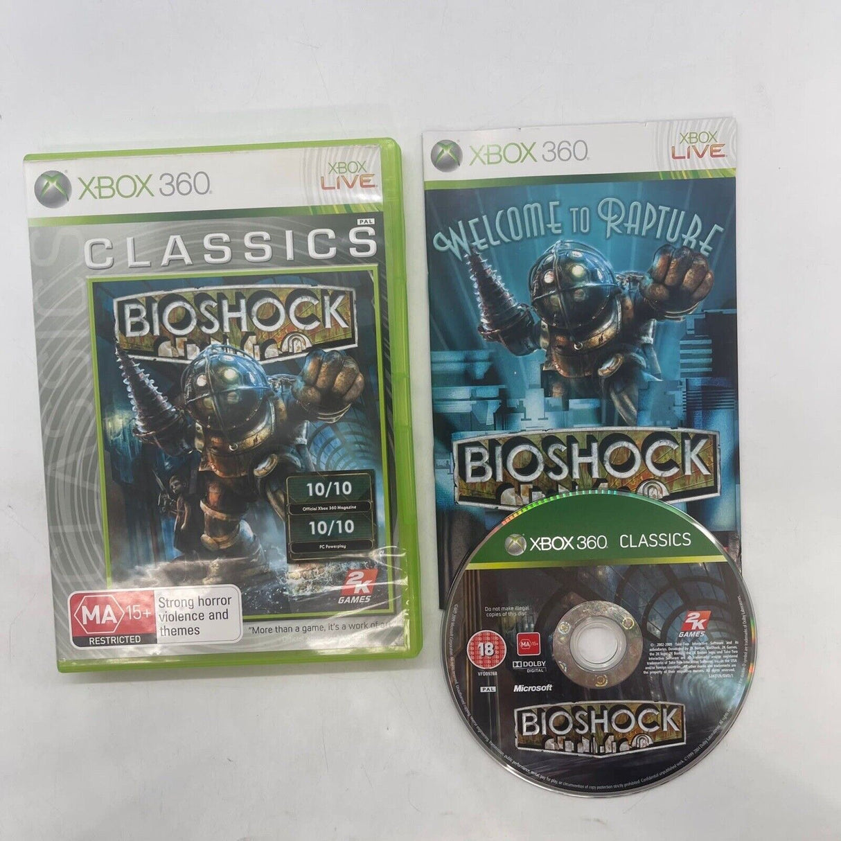 BioShock Xbox 360 Game + Manual PAL