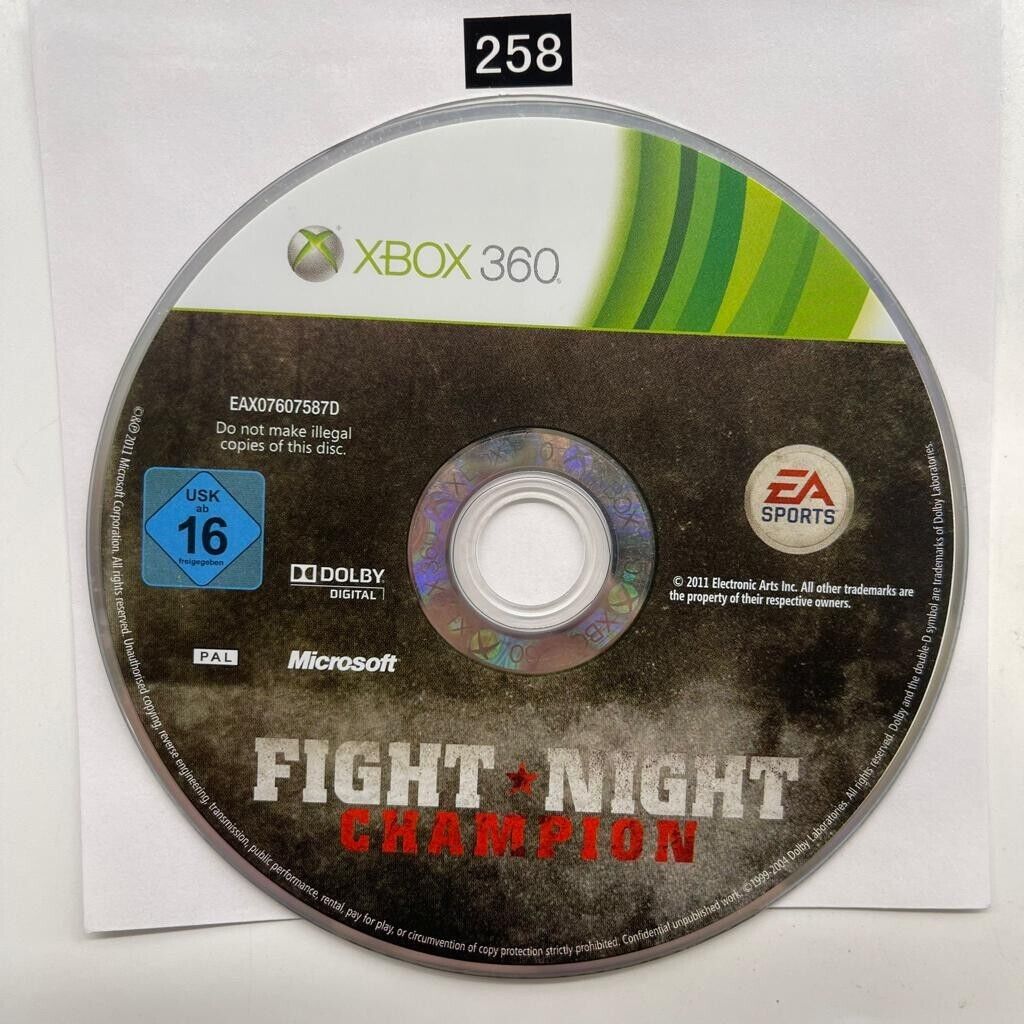 Fight Night Champion Xbox 360 Game Disc only