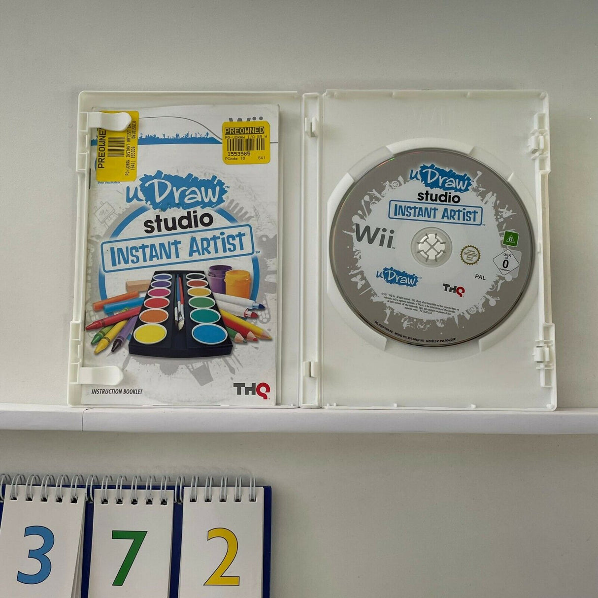 u Draw Udraw Studio Instant Artist Nintendo Wii Game + Manual PAL