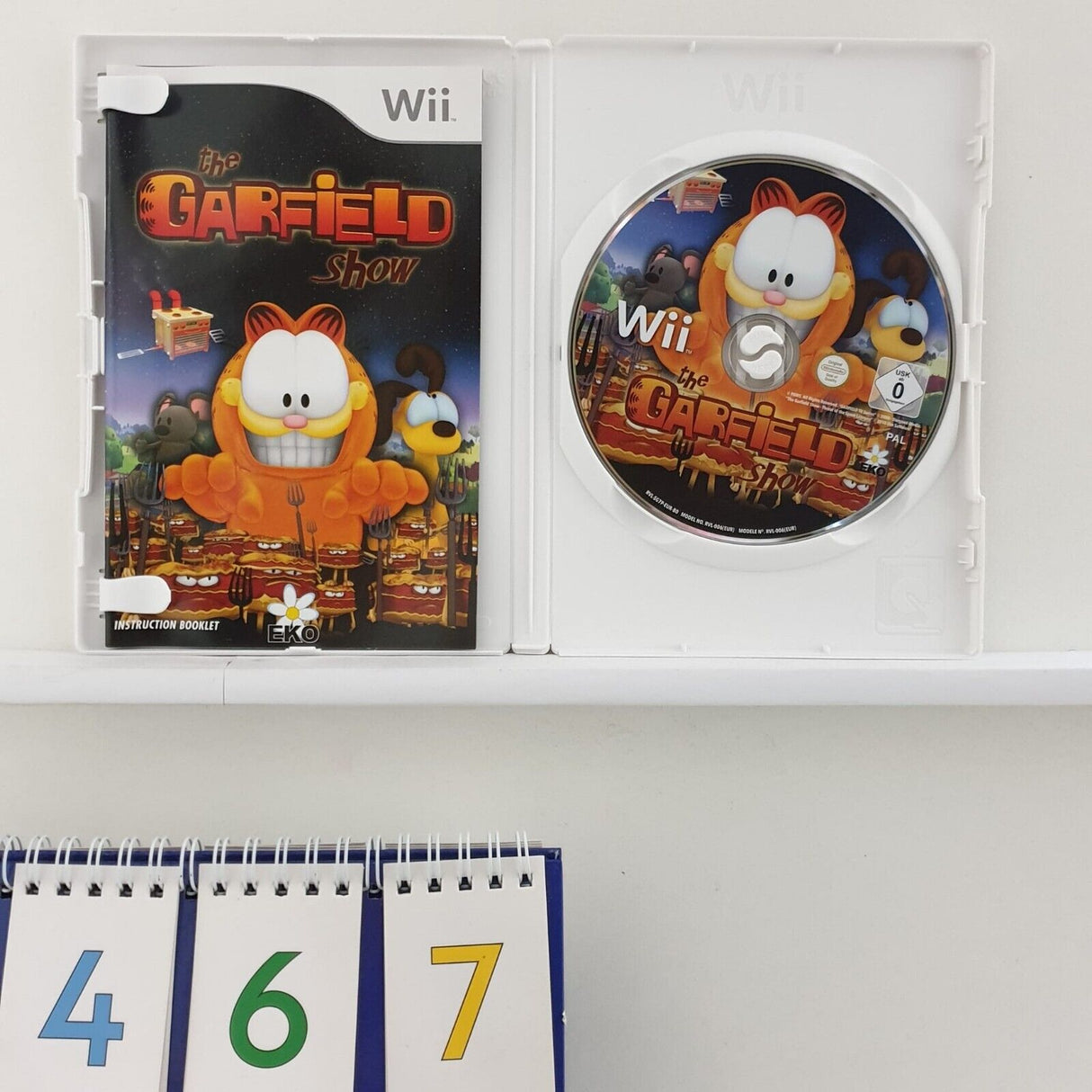 The Garfield Show Nintendo Wii Game + Manual PAL