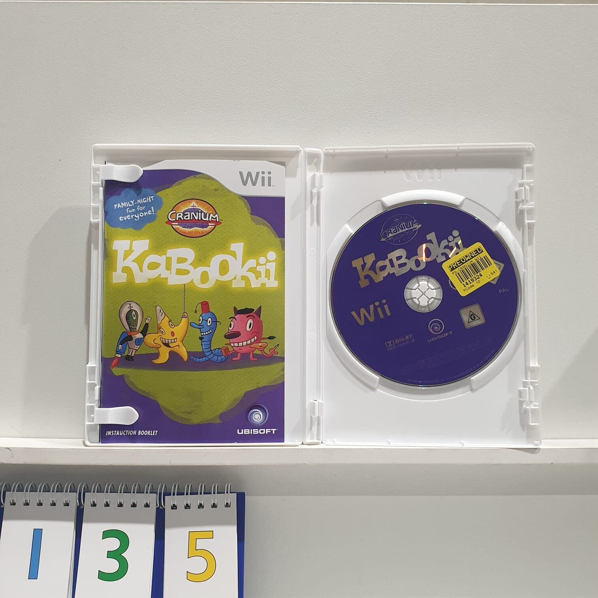 Kabookii Nintendo Wii game + manual PAL