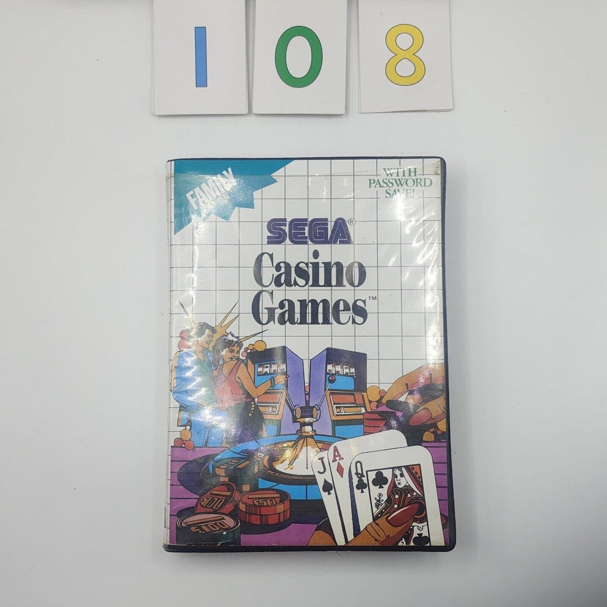 Casino Games Sega Master System Game + Manual PAL