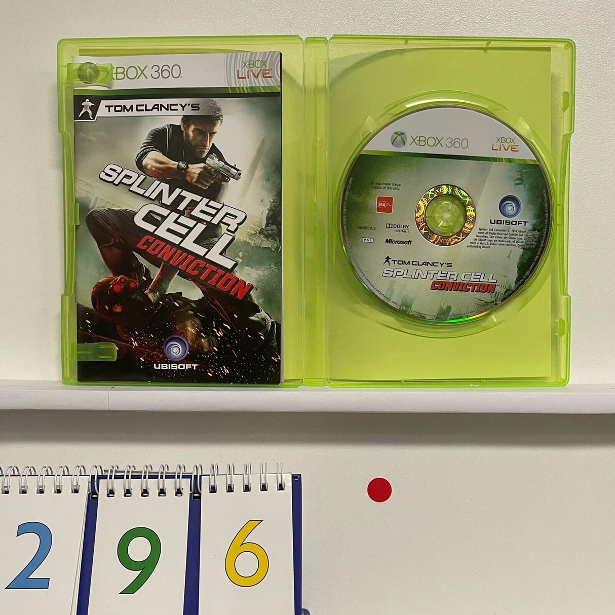 Tom Clancys Splinter Cell Conviction Xbox 360 Game + Manual PAL