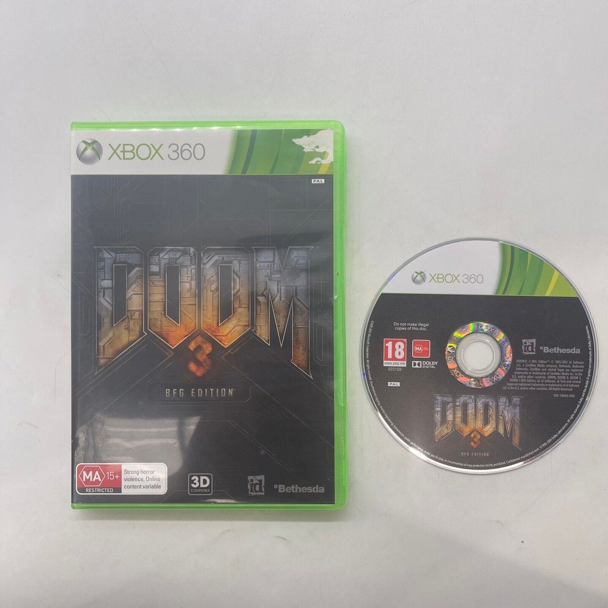 Doom 3 III BFG Edition Xbox 360 Game PAL