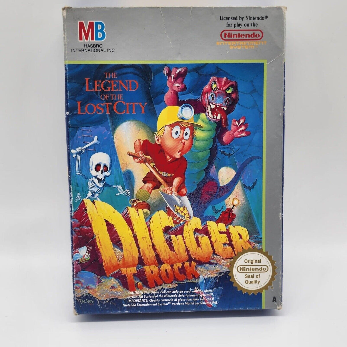 Digger T. Rock Nintendo Entertainment System NES Game Boxed PAL