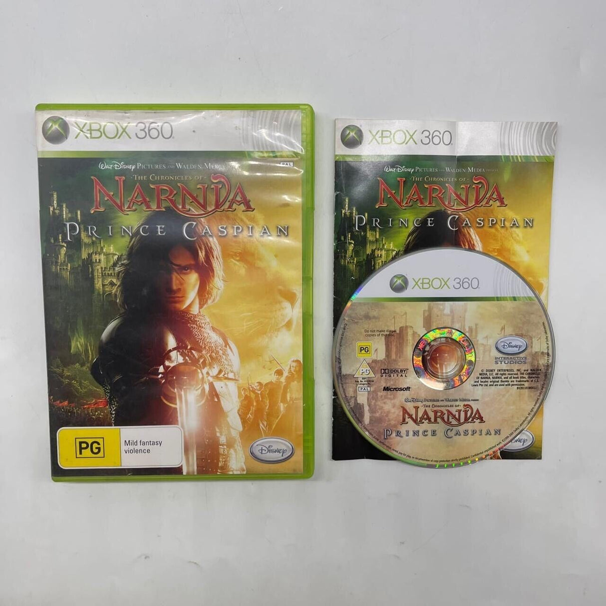 The Chronicles Of Narnia Prince Caspian Xbox 360 Game + Manual PAL