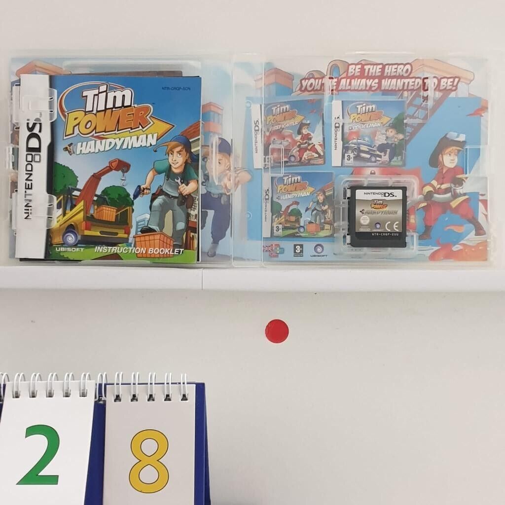 Tim Power Handy Man Nintendo DS Game + Manual