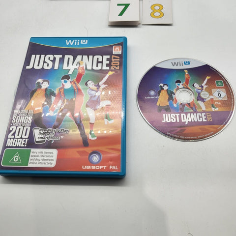 Just Dance 2017 Nintendo Wii U Game PAL oz78