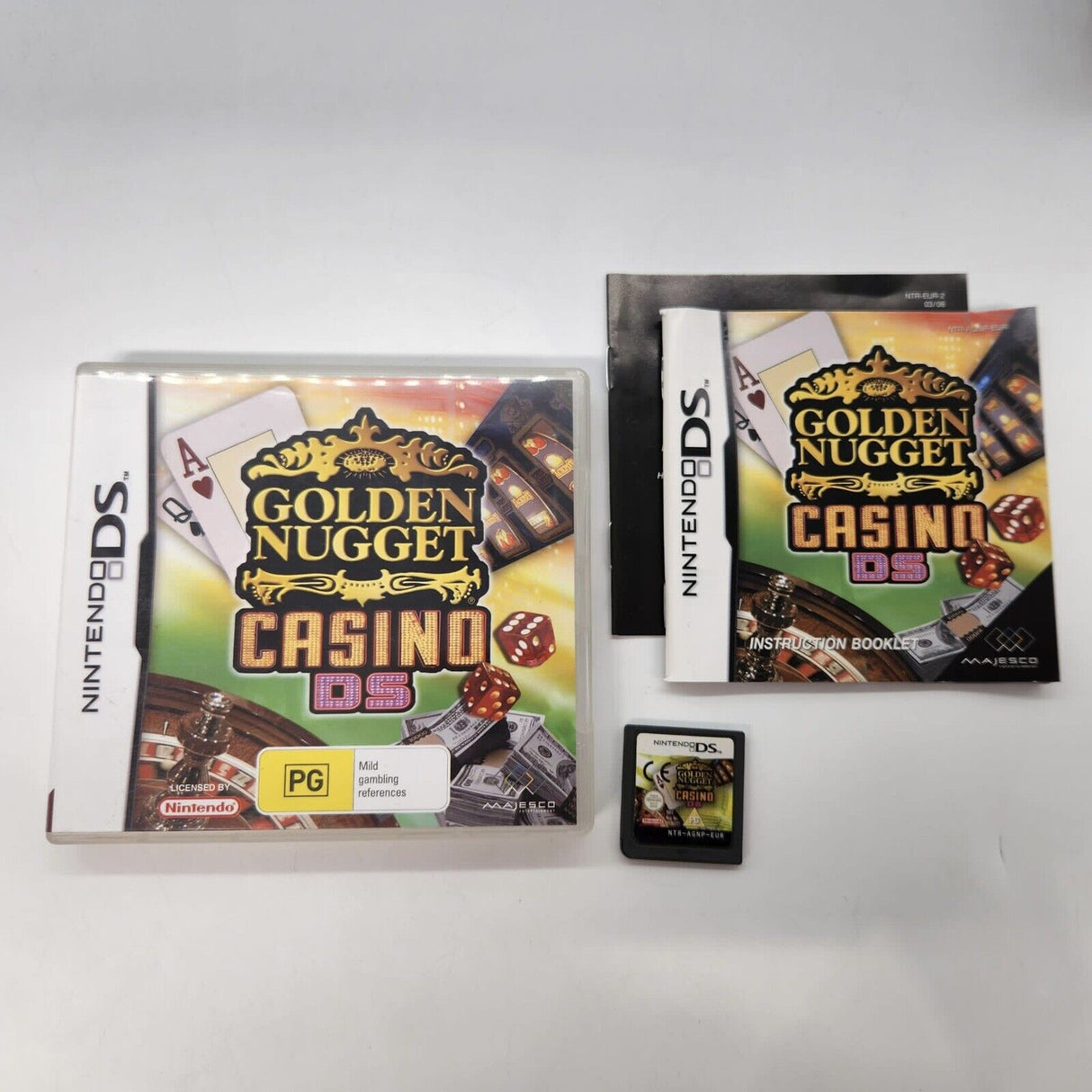 Golden Nugget Casino DS Nintendo DS Game + Manual