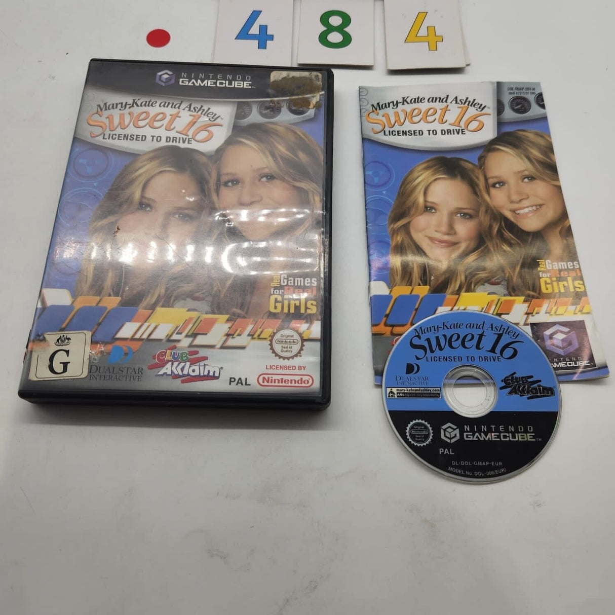 Mary-Kate and Ashley Sweet 16 Nintendo Gamecube Game + Manual PAL