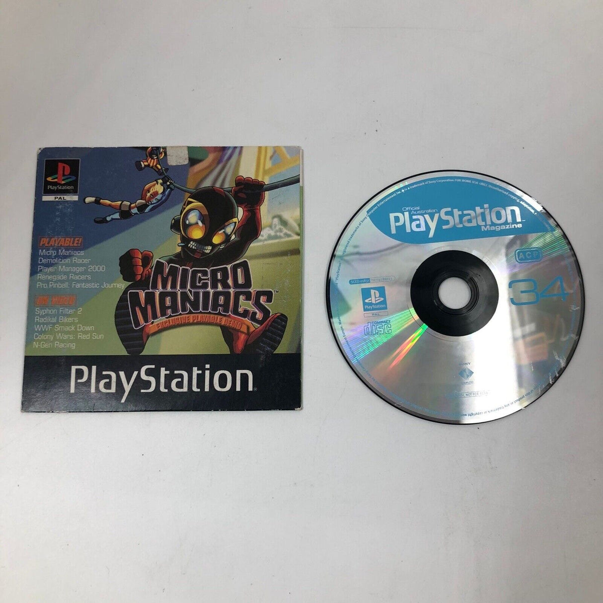 Micro Maniacs PS1 Playstation 1 Demo PAL 25F4