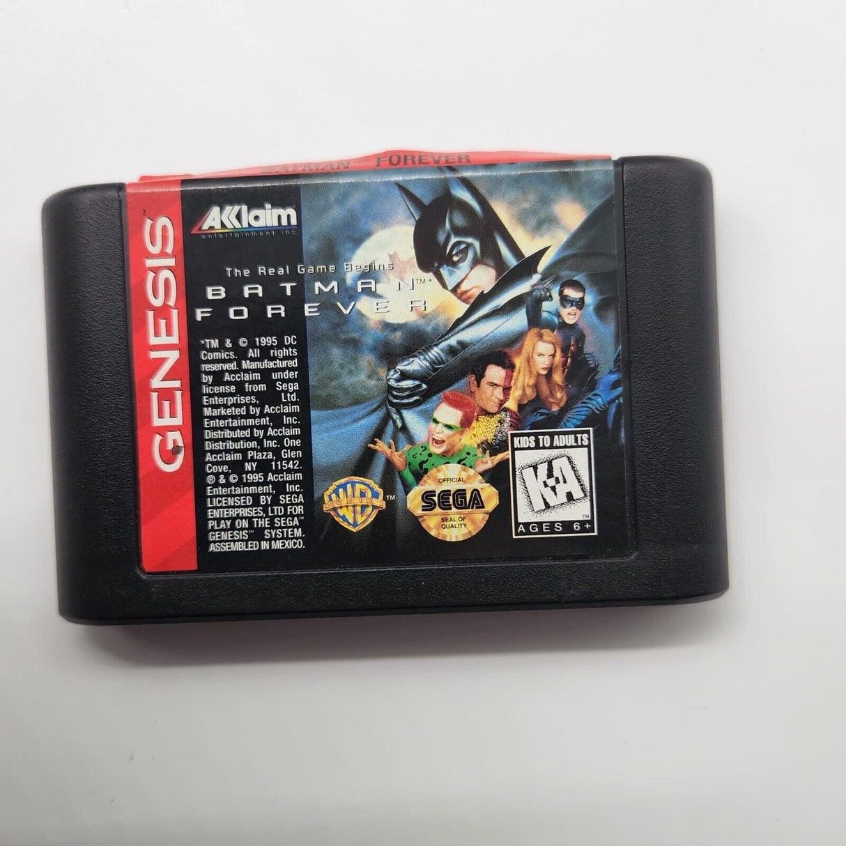 Batman Forever Sega Mega Drive Game + Manual
