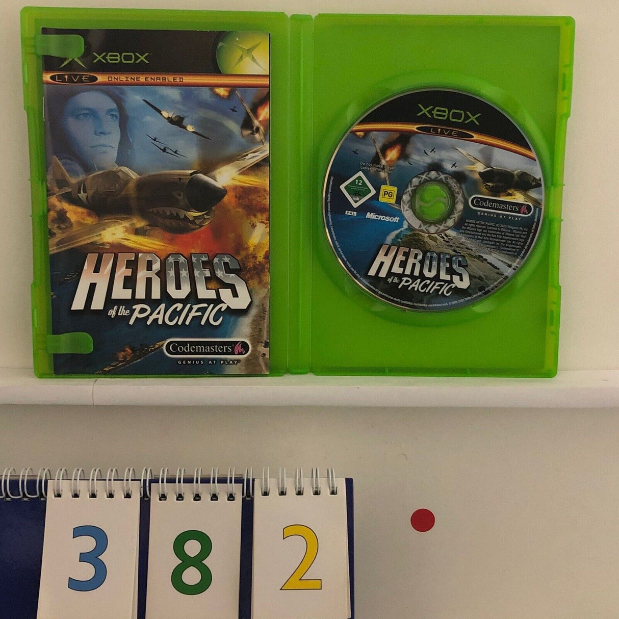 Heroes Of The Pacific Xbox Original Game + Manual PAL