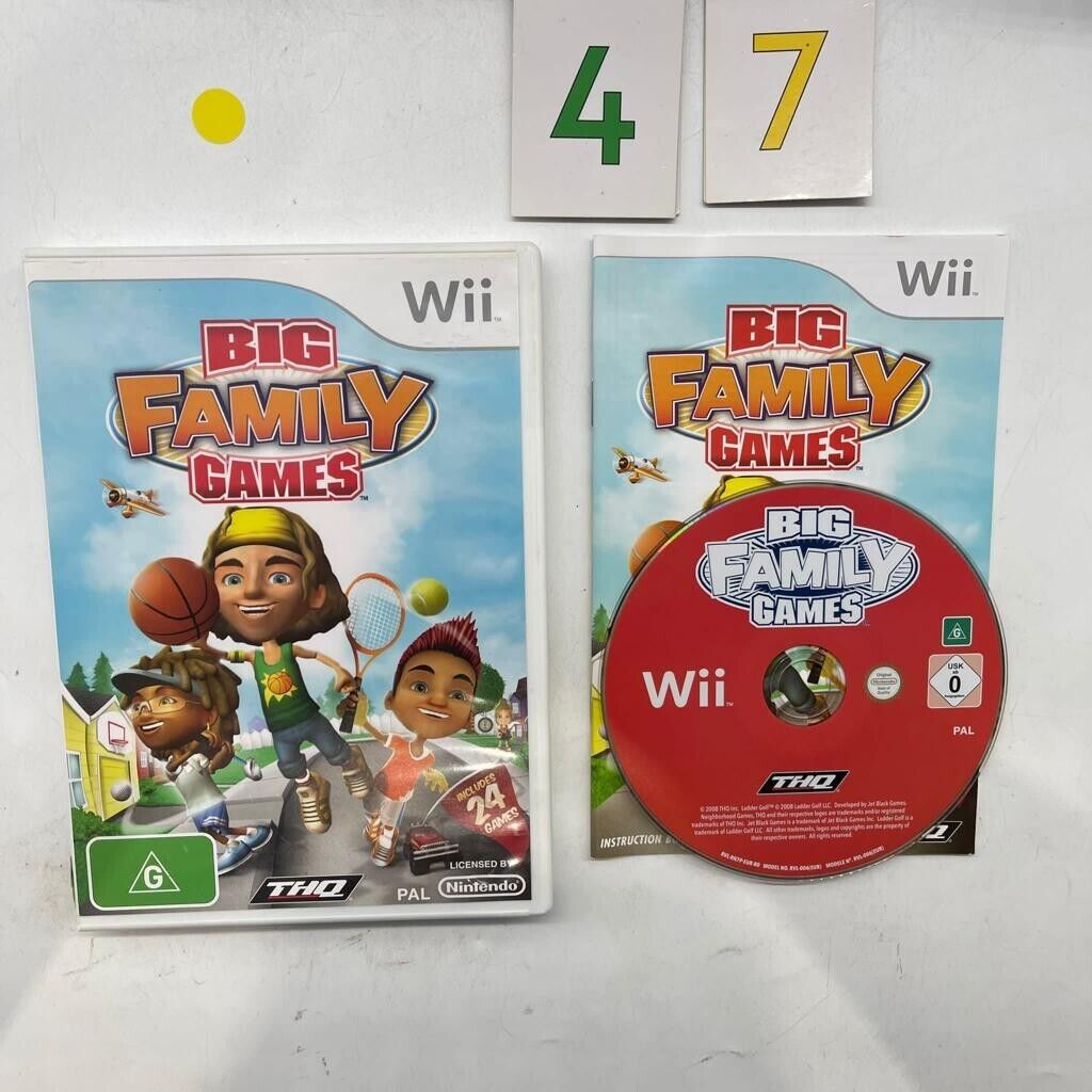 Big Family Games Nintendo Wii Game + Manual PAL