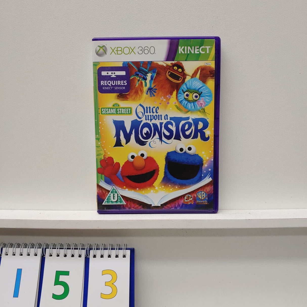 Sesame Street Once Upon a Monster Xbox 360 game + manual PAL