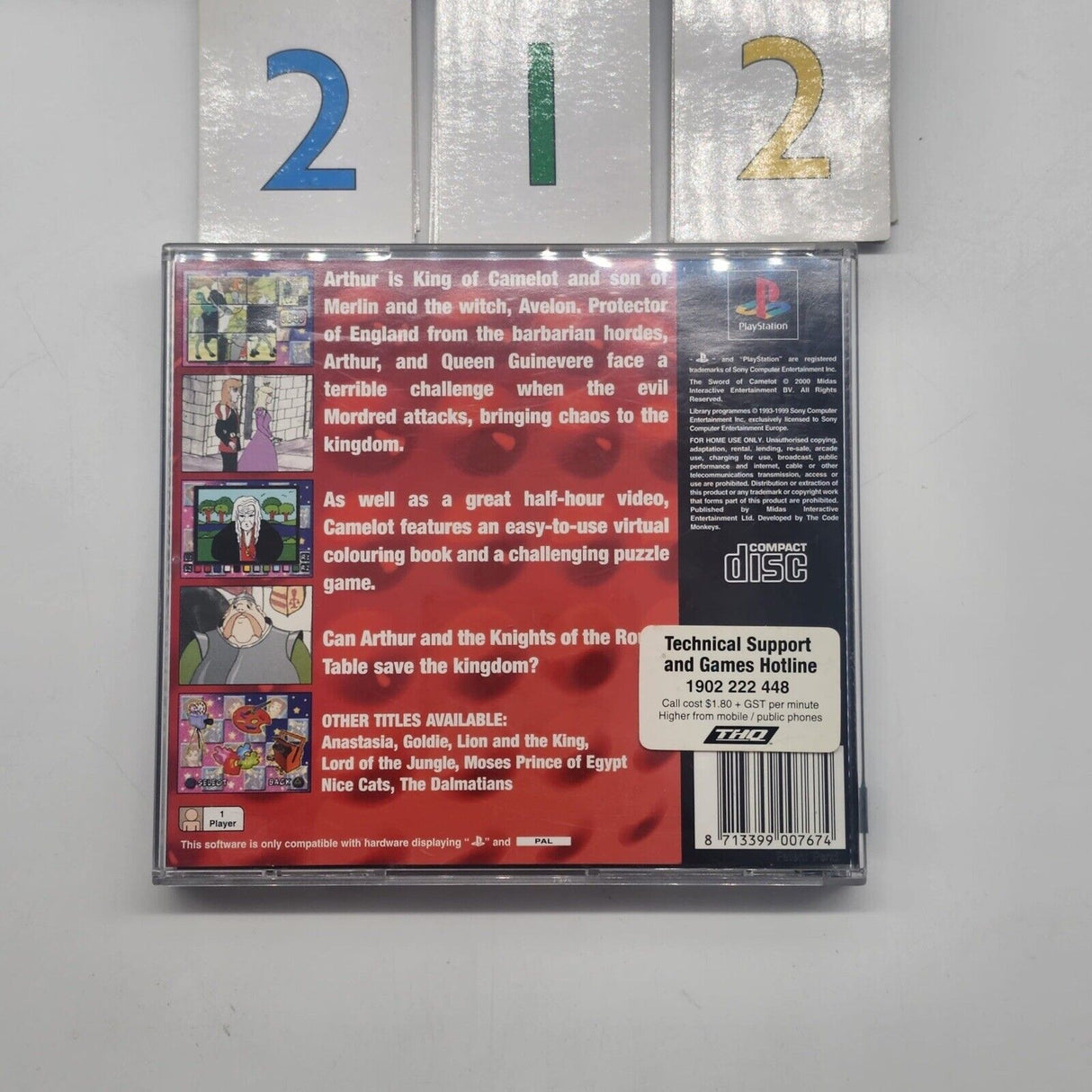 The Sword Of Camelot PS1 Playstation 1 Game + Manual PAL