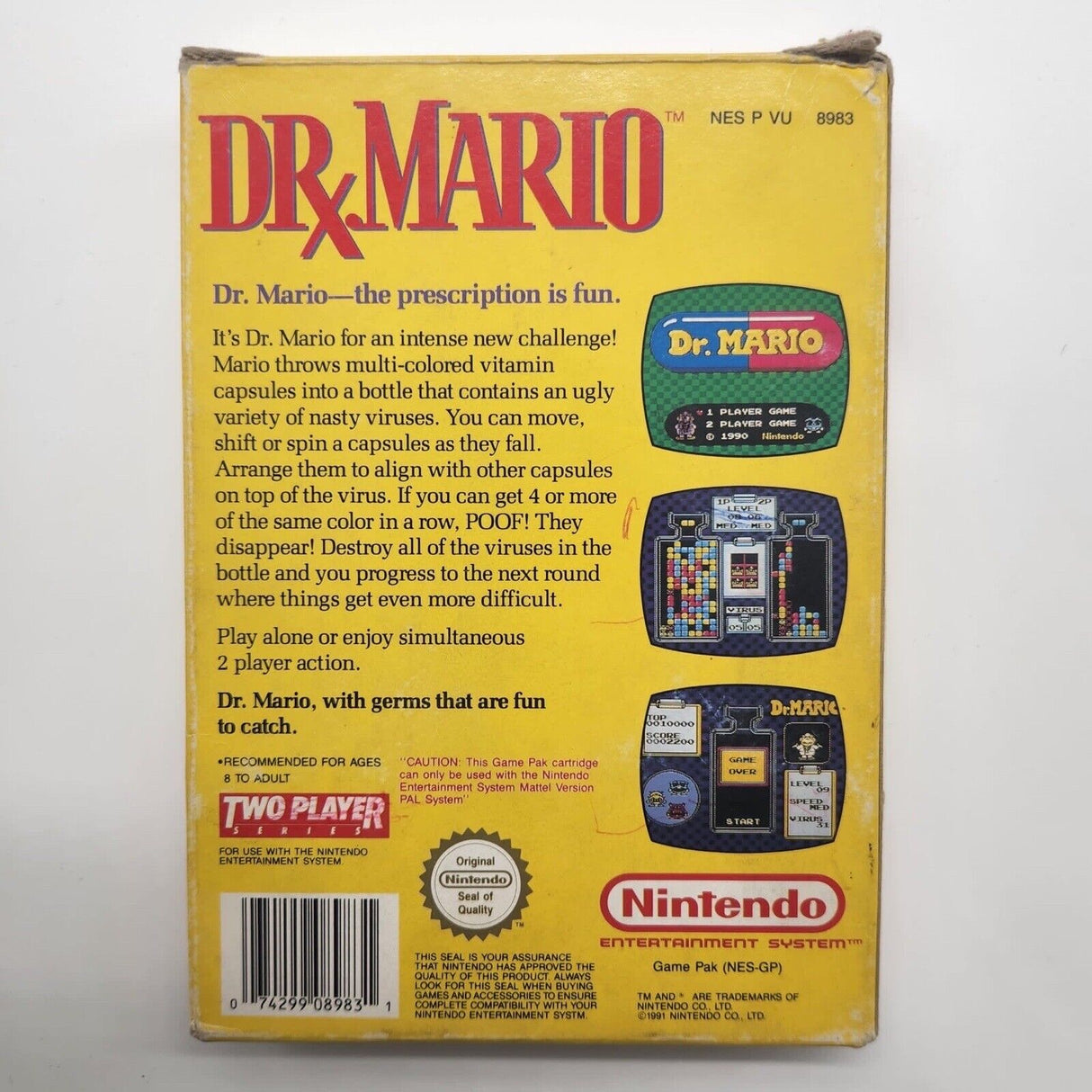 Dr X Mario Nintendo Entertainment System NES Game PAL Boxed