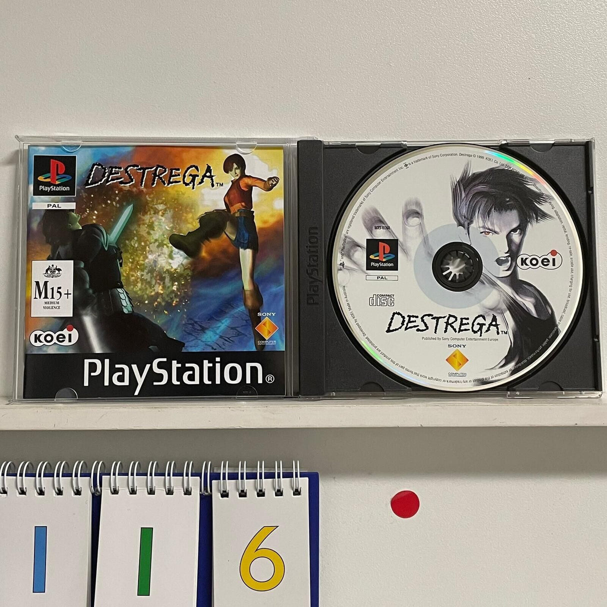 Destrega PS1 Playstation 1 Game + Manual PAL