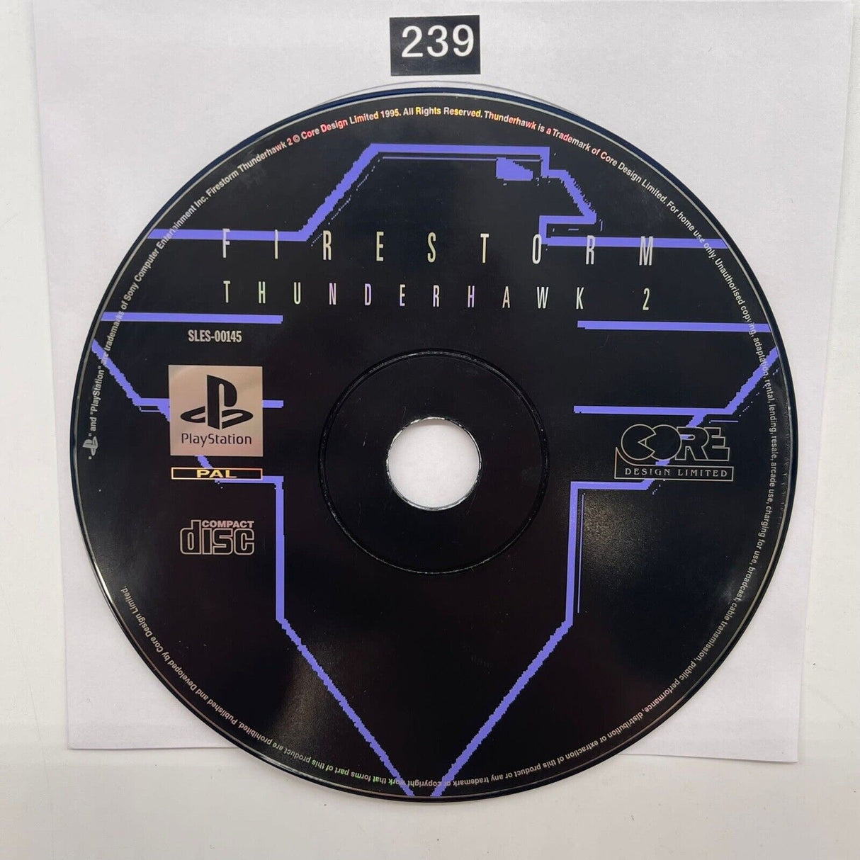 Fire Storm Thunderhawk 2 II PS1 Playstation 1 Game Disc Only