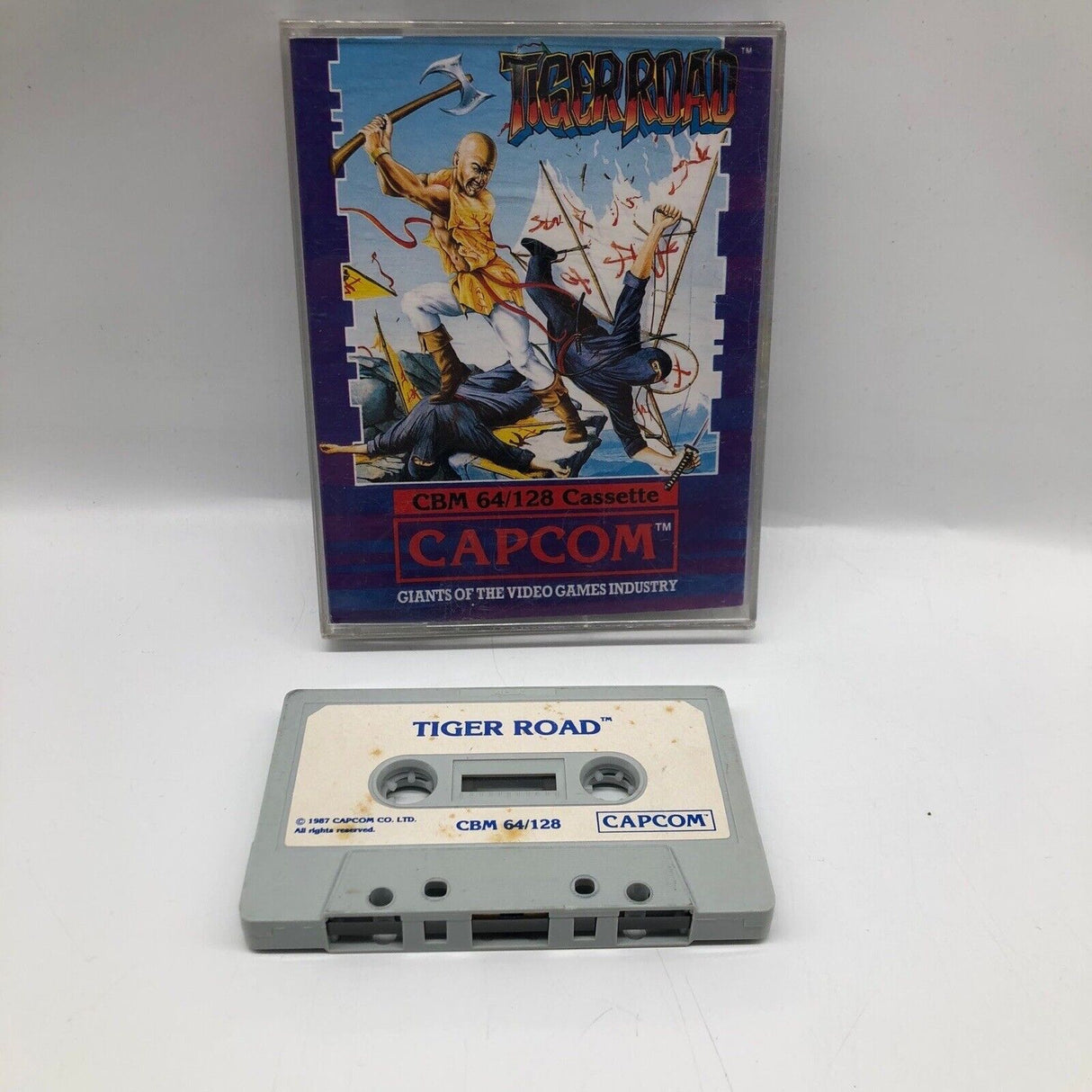 Tiger Road CBM 64/128 Cassette Capcom Game Boxed