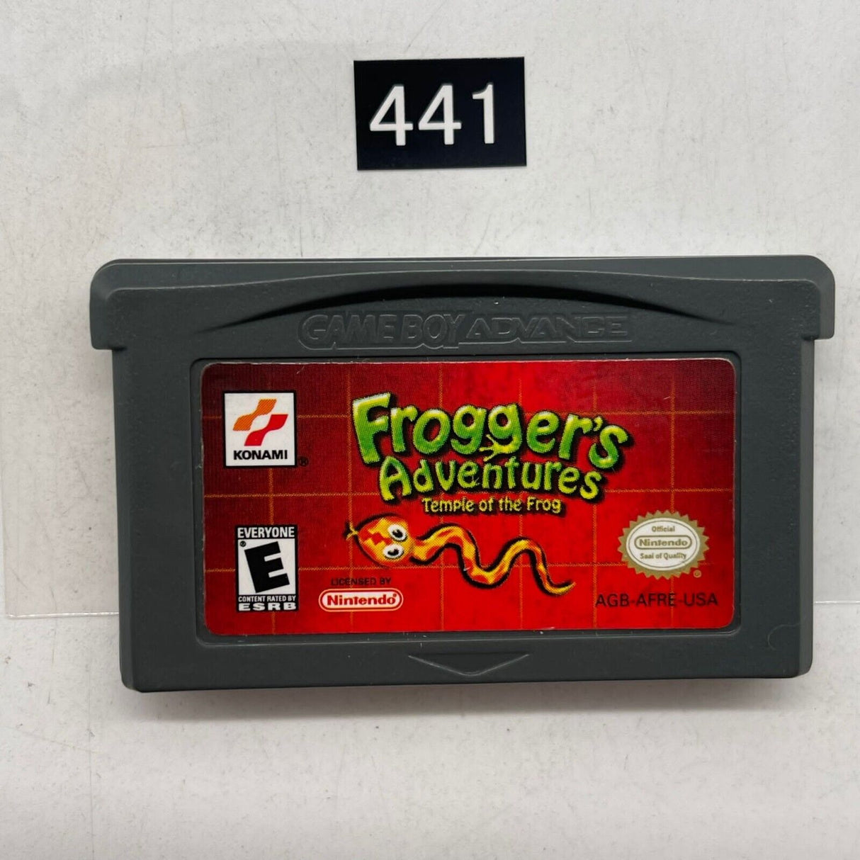 Froggers Adventures Nintendo Gameboy Advance GBA Game cartridge