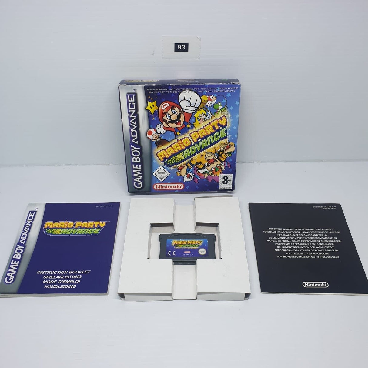 Mario Party Advance Nintendo Gameboy Advance GBA Boxed Complete