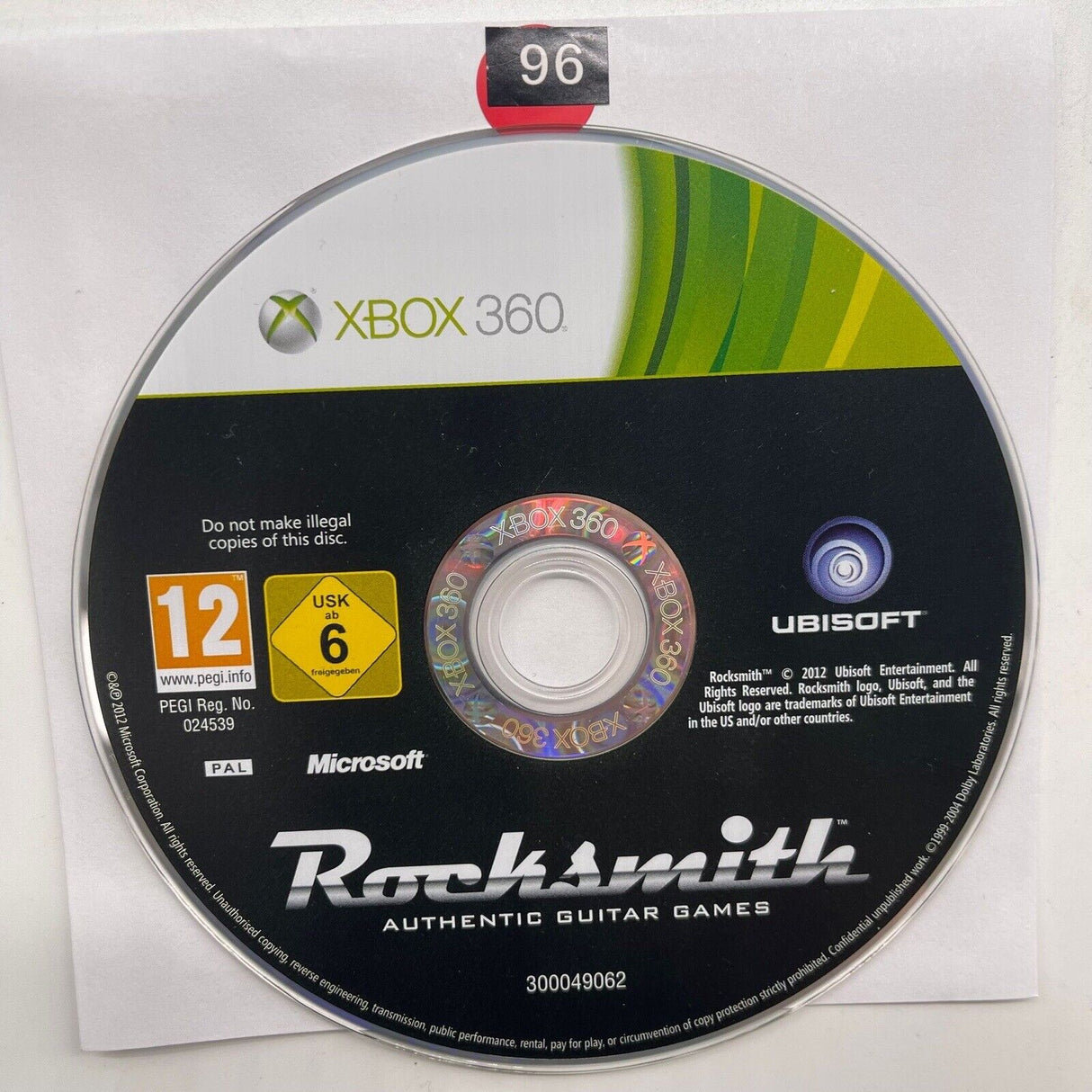 Rocksmith Xbox 360 Game Disc Only