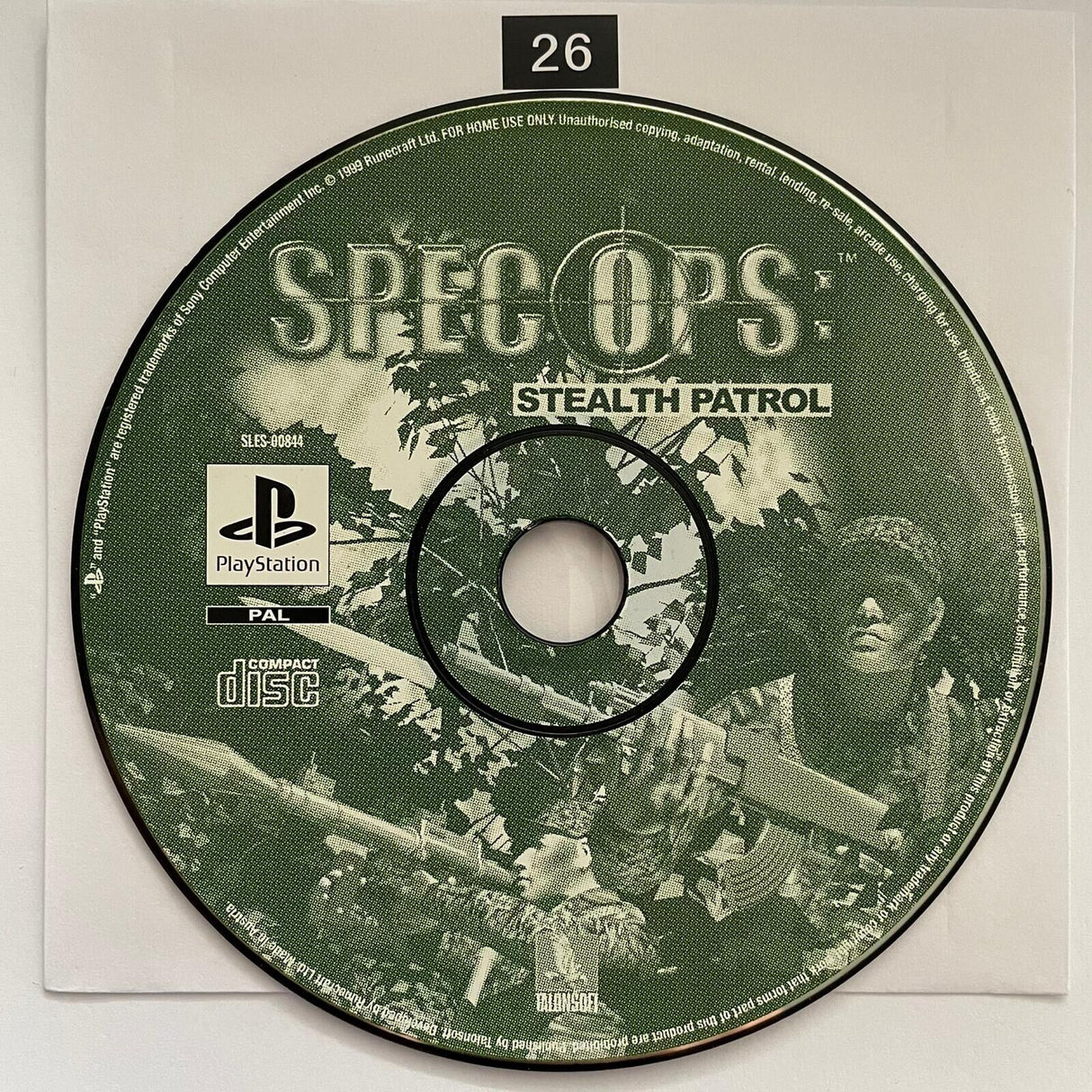 Spec Ops Stealth Patrol PS1 Playstation 1 Game Disc Only