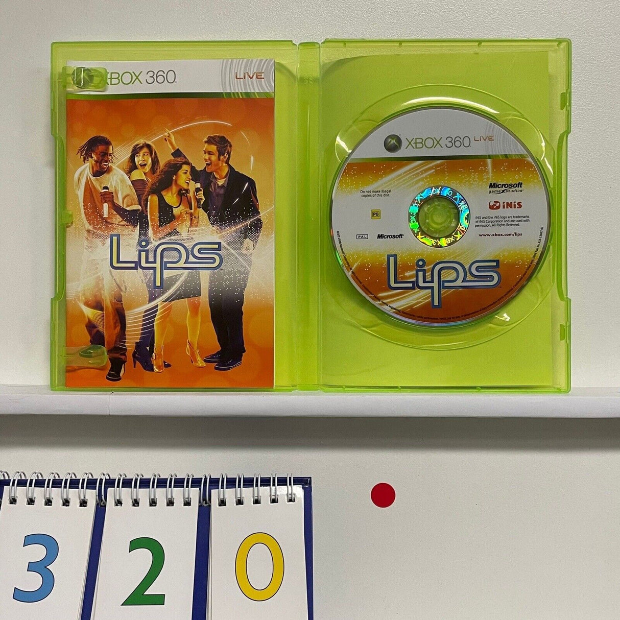 Lips Xbox 360 game + Manual PAL