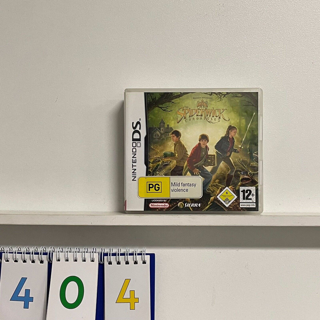 The Spiderwick Chronicles Nintendo DS game + manual