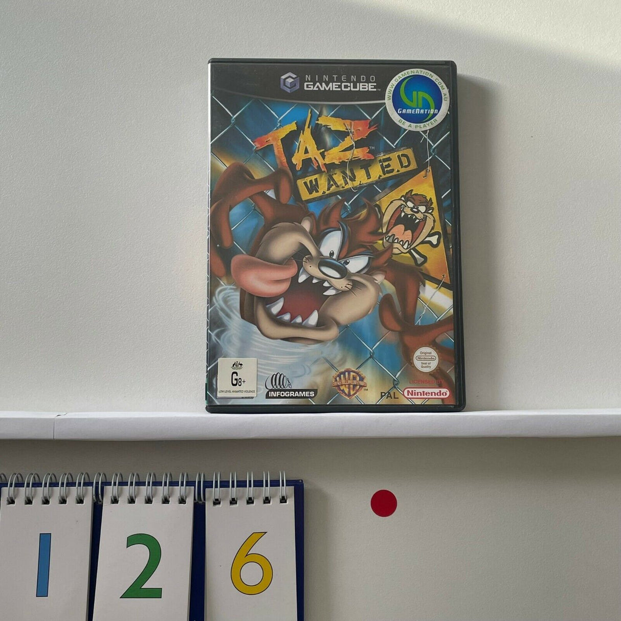 Taz Wanted Nintendo Gamecube game + Manual PAL